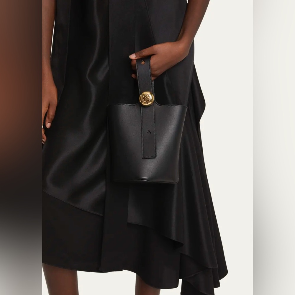 LOEWE Mini Pebbled Leather Bucket Bag